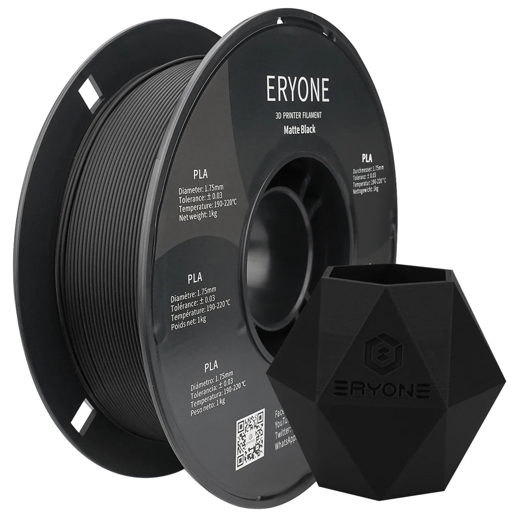 ERYONE PLA Matte Premium Filament 3D Print, Multicolour Available, 1KG/Spool