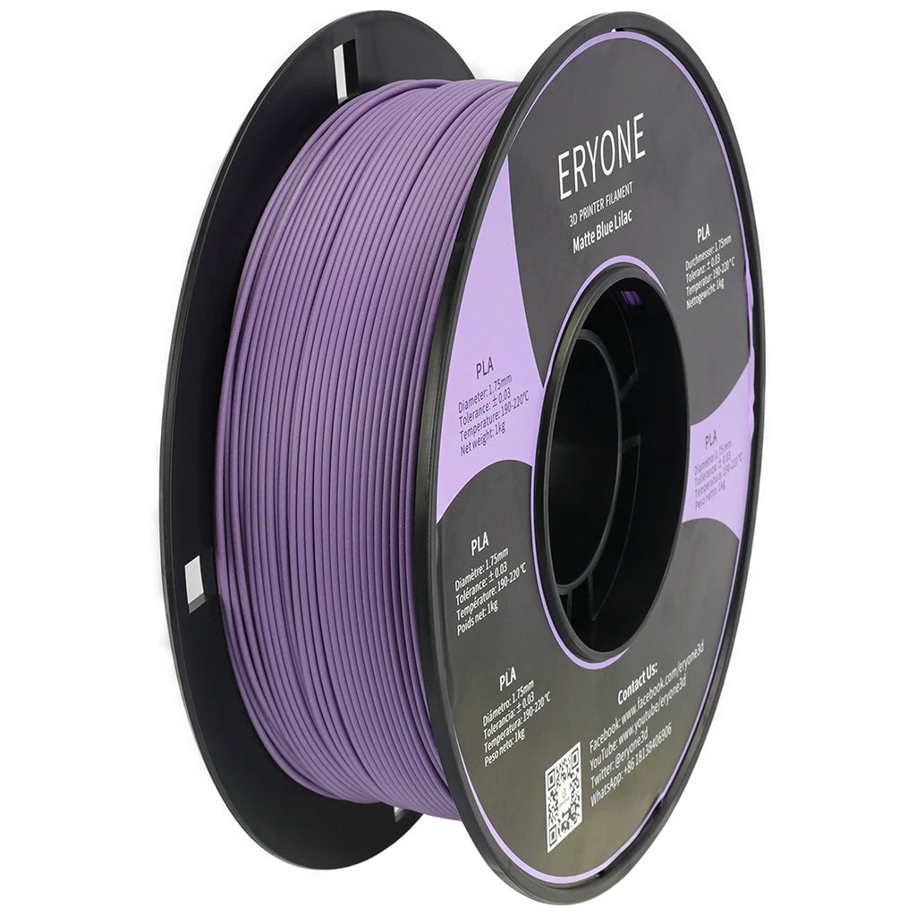 ERYONE PLA Matte Premium Filament 3D Print, Multicolour Available, 1KG/Spool