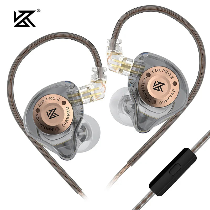 KZ EDX PRO X In Ear Dynamic Drive  HIFI Bass Music Earbud Sport Noise Cancelling Earphone