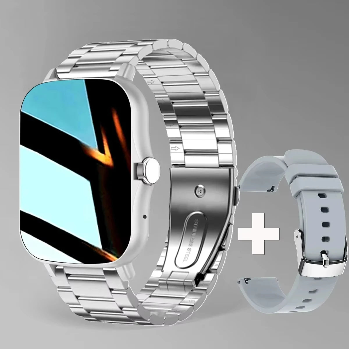 LAXASFIT Heart Rate Monitor Sports Fitness Smart Watch for Men Women