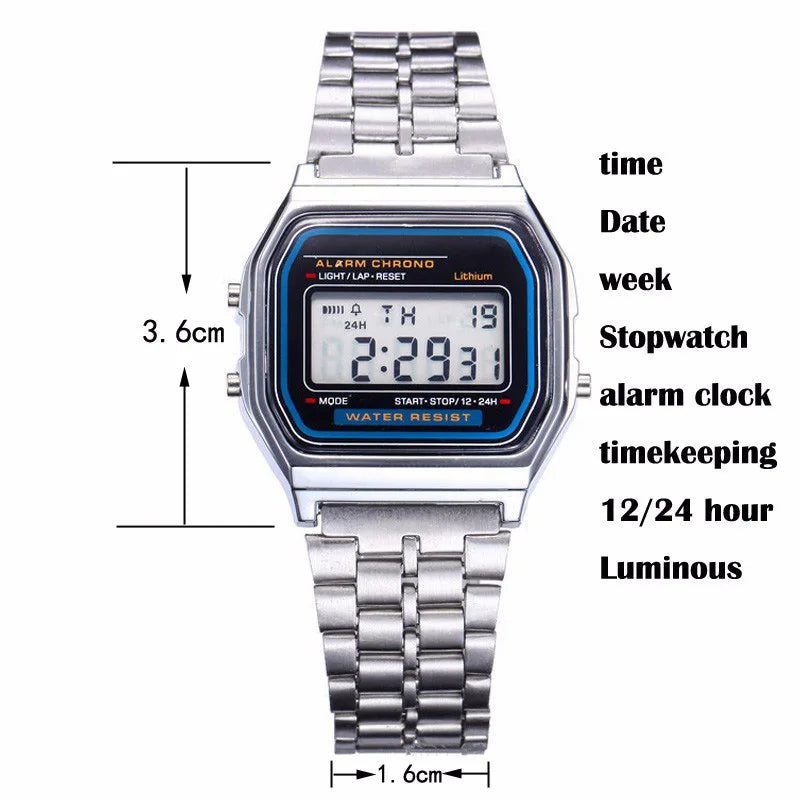 Modern TINUORA Digital Casual Watches For Men Women Sports Waterproof