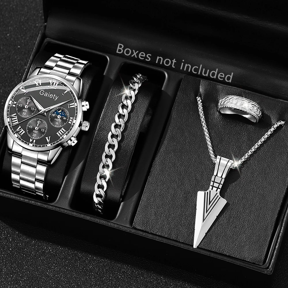 Luxury Men Fashion Stainless Steel Watch