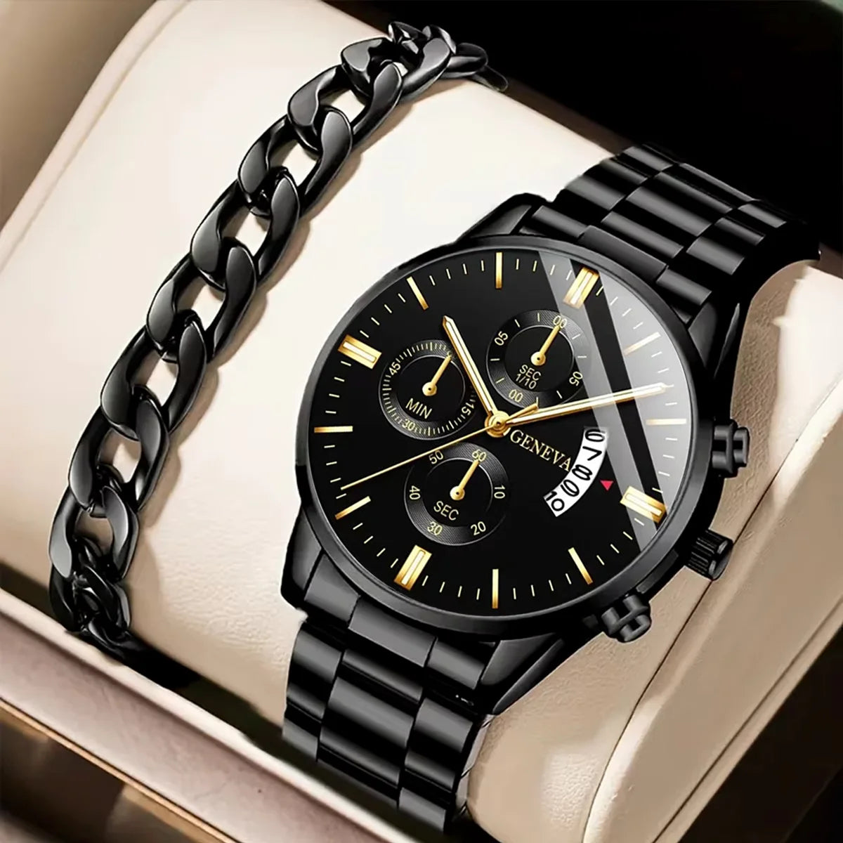 Luxury Men Fashion Stainless Steel Watch
