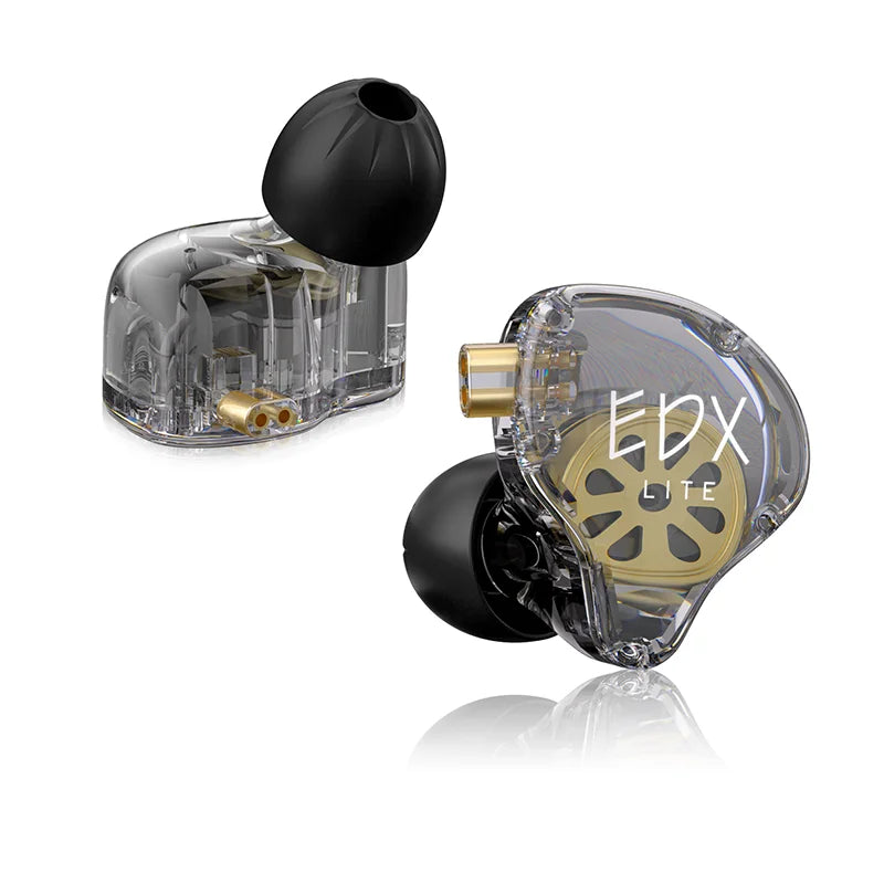 KZ EDX Lite HIFI Dynamic Driver Stereo Bass Music Earbuds for Gaming Sports with Detachable 2Pin Cable