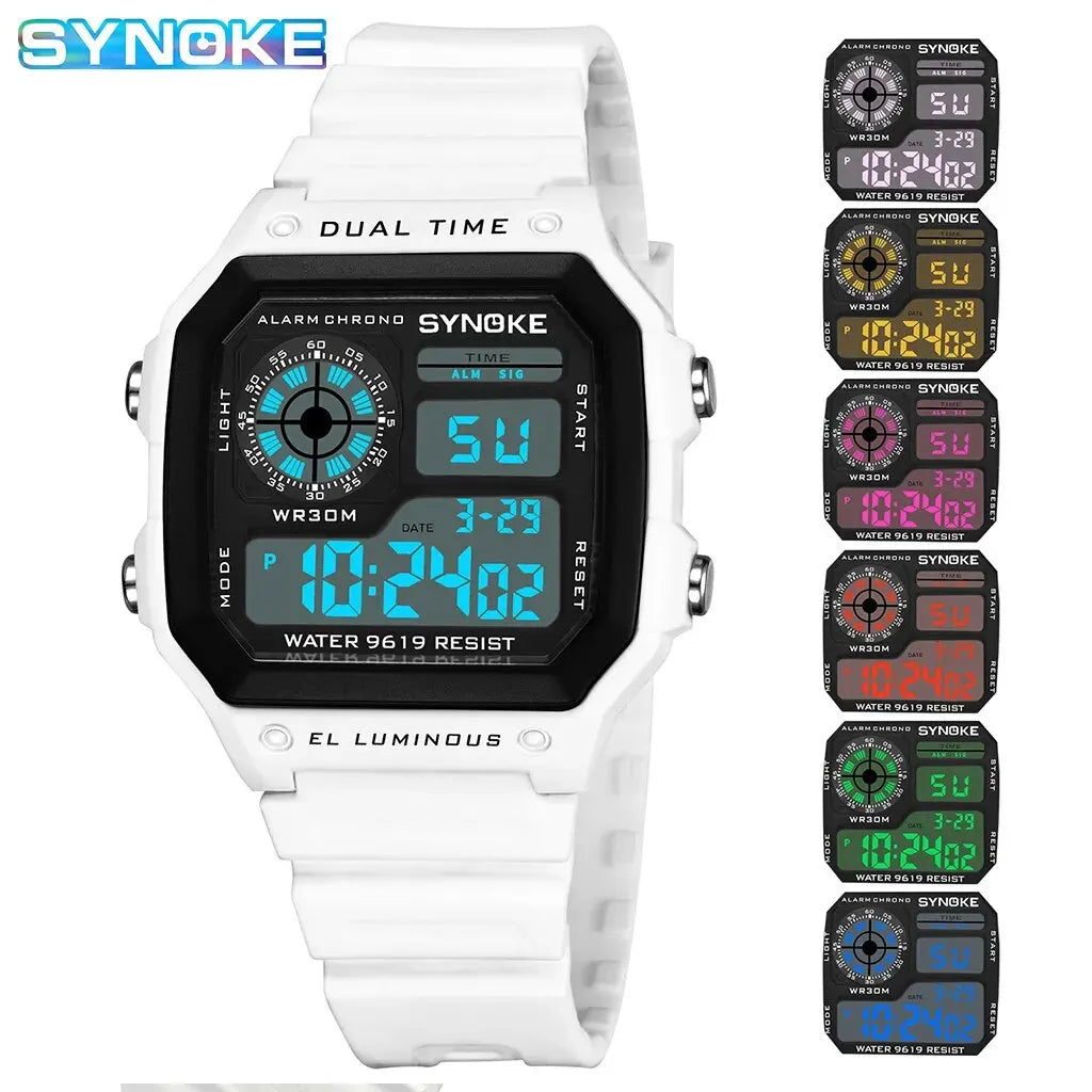 SYNOKE Digital  Men and Women Sport Watch