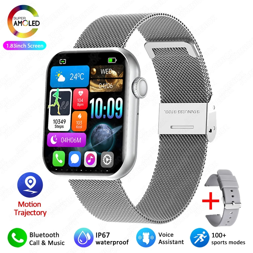 Jooeniok Men's Smartwatch 100+ Sports Mode Health Monitoring