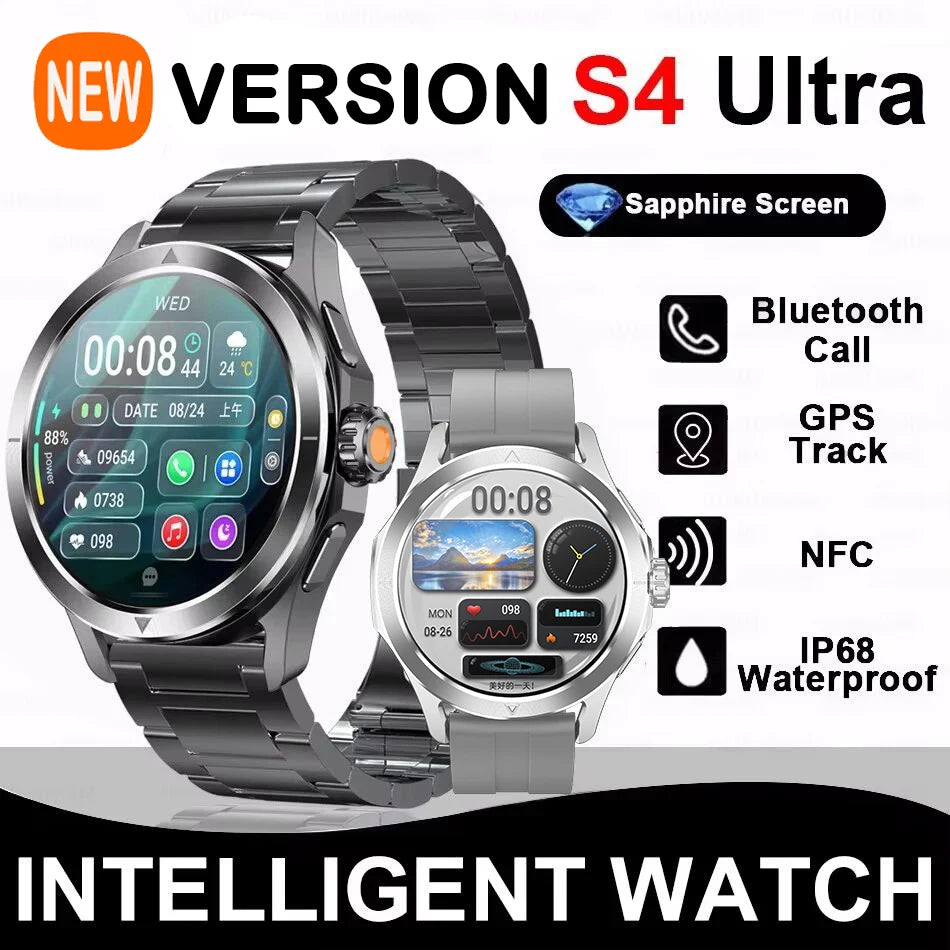 Sports Smart Watch for Men and Women with NFC GPS Compass Heart rate