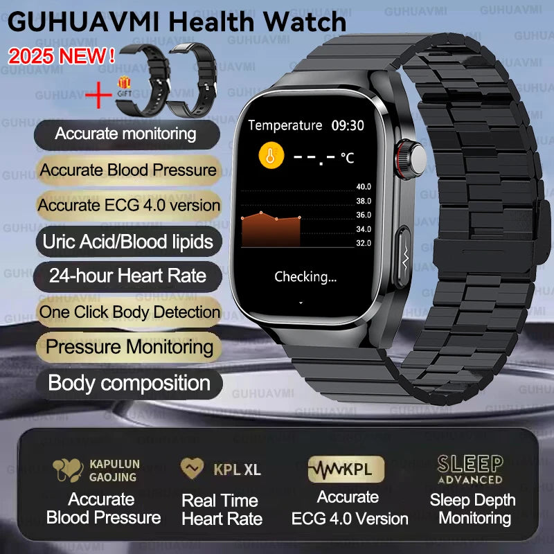 Xiaomi Five organ examination Smart Watch Men Women ECG+PPG Uric Acid Blood Fat