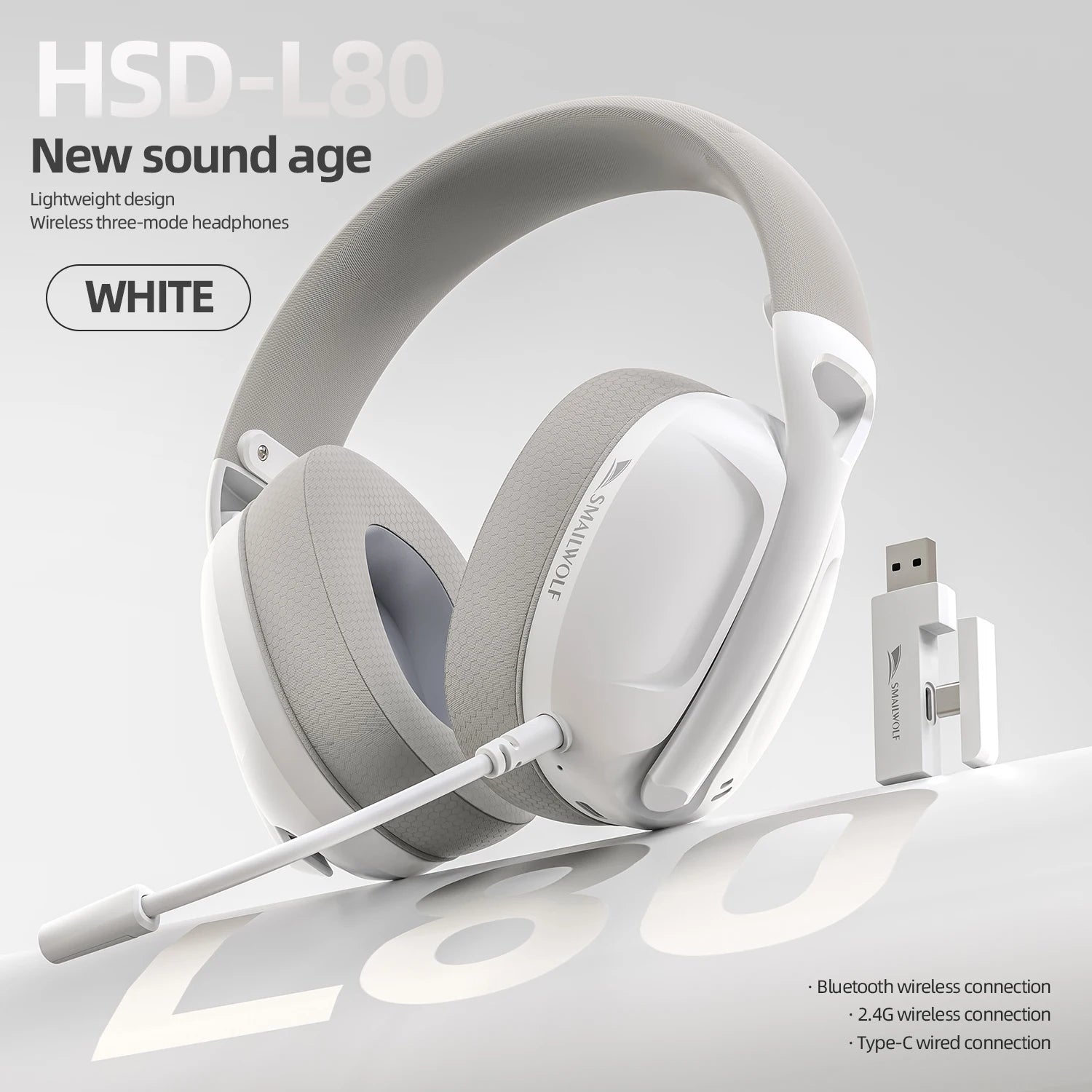 SMAILWOLF wireless Bluetooth lightweight gaming sports bass headsets