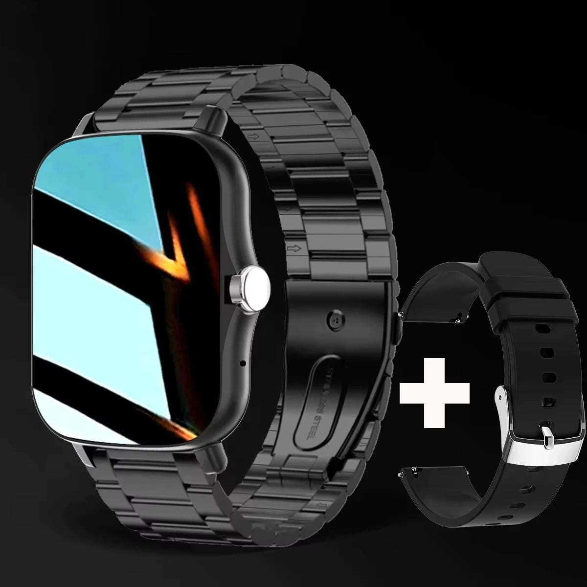 LAXASFIT Heart Rate Monitor Sports Fitness Smart Watch for Men Women