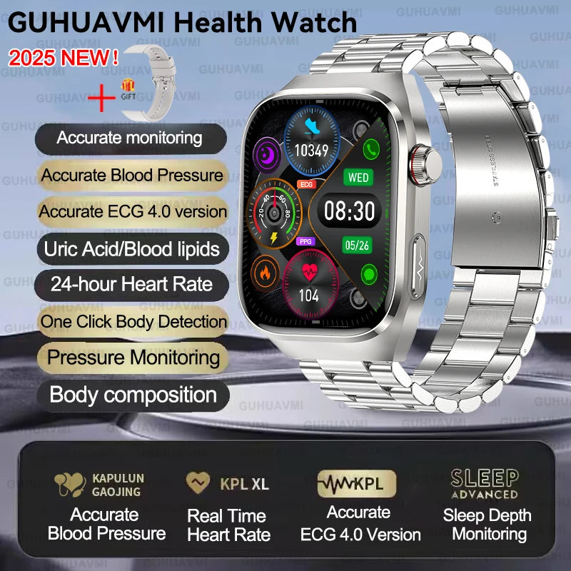 Xiaomi Five organ examination Smart Watch Men Women ECG+PPG Uric Acid Blood Fat