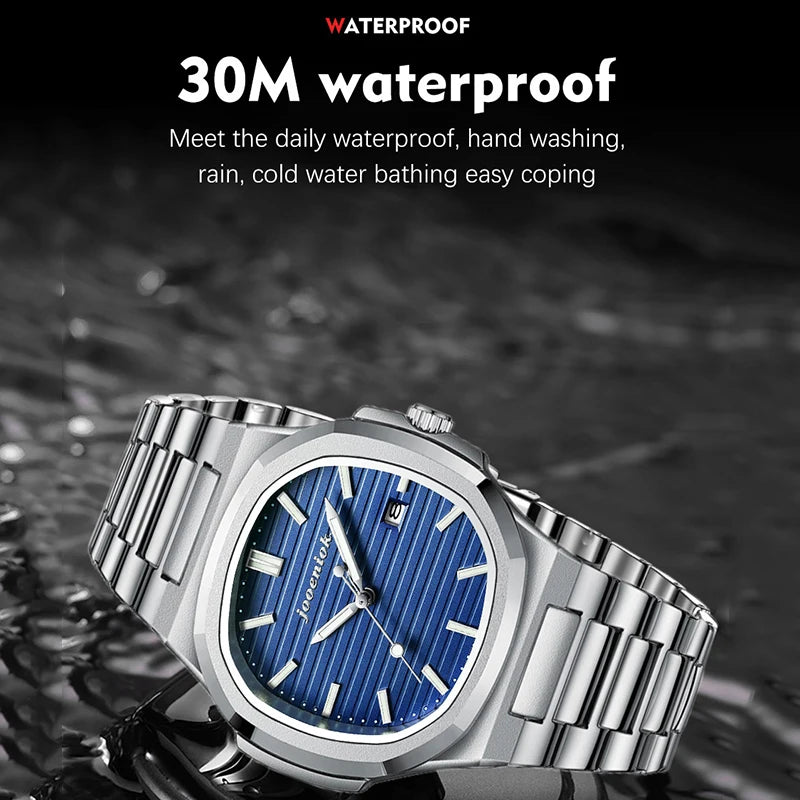 JOOENIOK Top Luxury Waterproof Luminous Men Watch