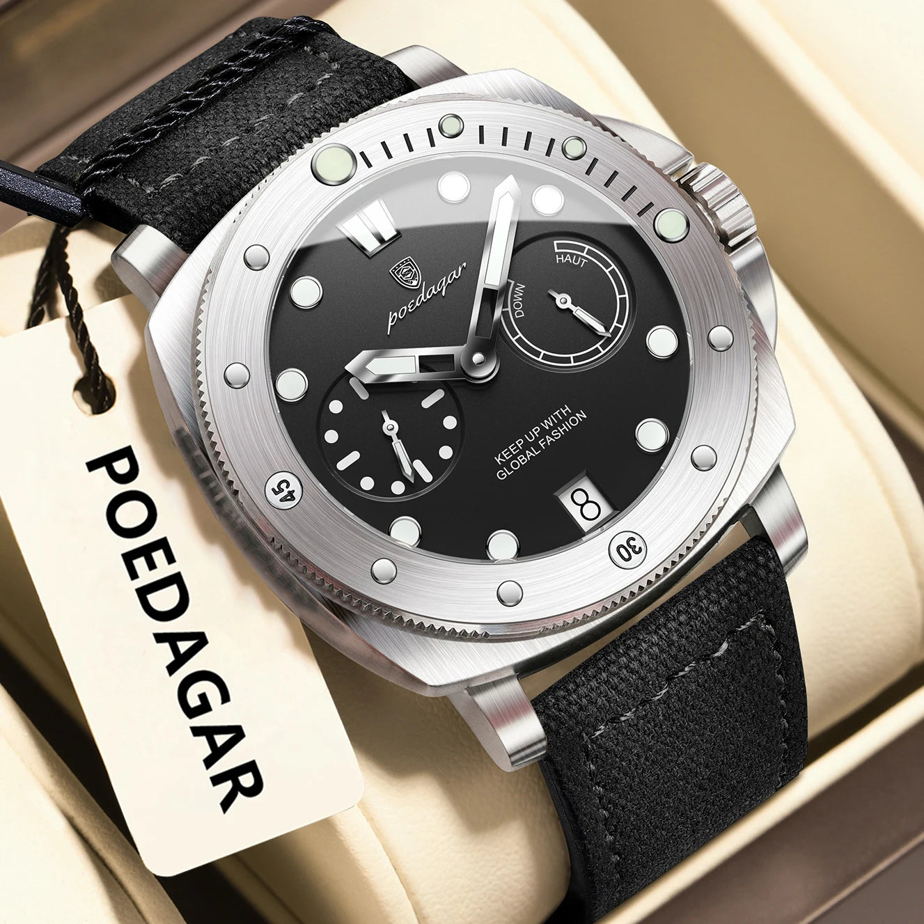 POEDAGAR High Quality Military Watch For Man Waterproof Luminous Date