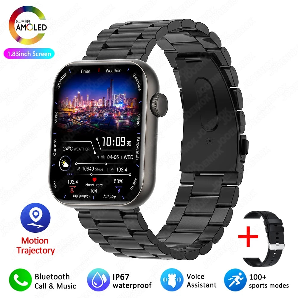 Jooeniok Men's Smartwatch 100+ Sports Mode Health Monitoring