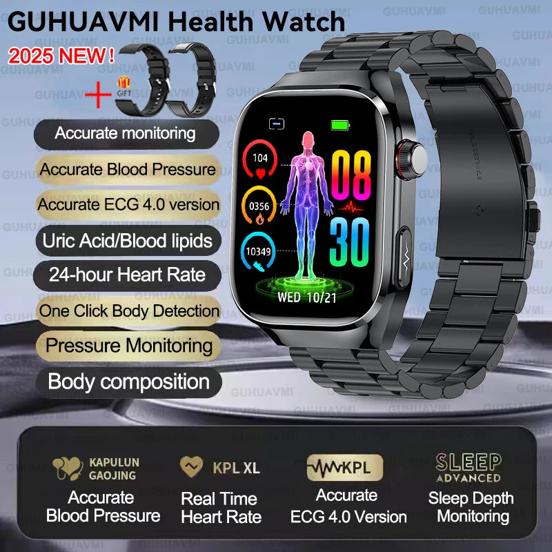 Xiaomi Five organ examination Smart Watch Men Women ECG+PPG Uric Acid Blood Fat