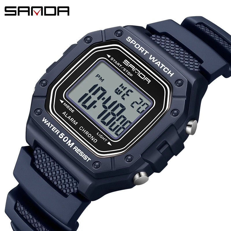 SANDA Men Military Water Resistant Sport Watches