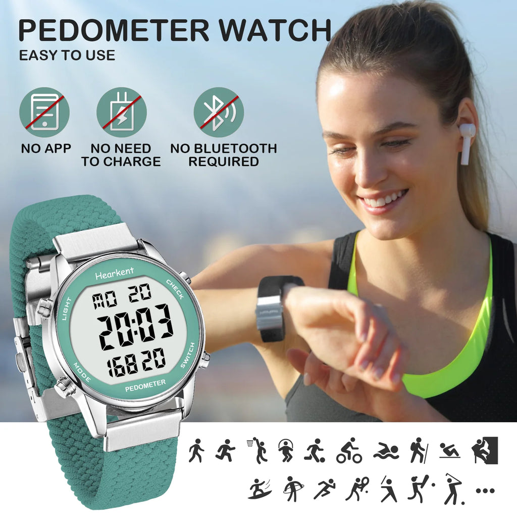 Hearkent Women's Digital Sport Watch with Pedometer, Step Counter, Calories Mile,...