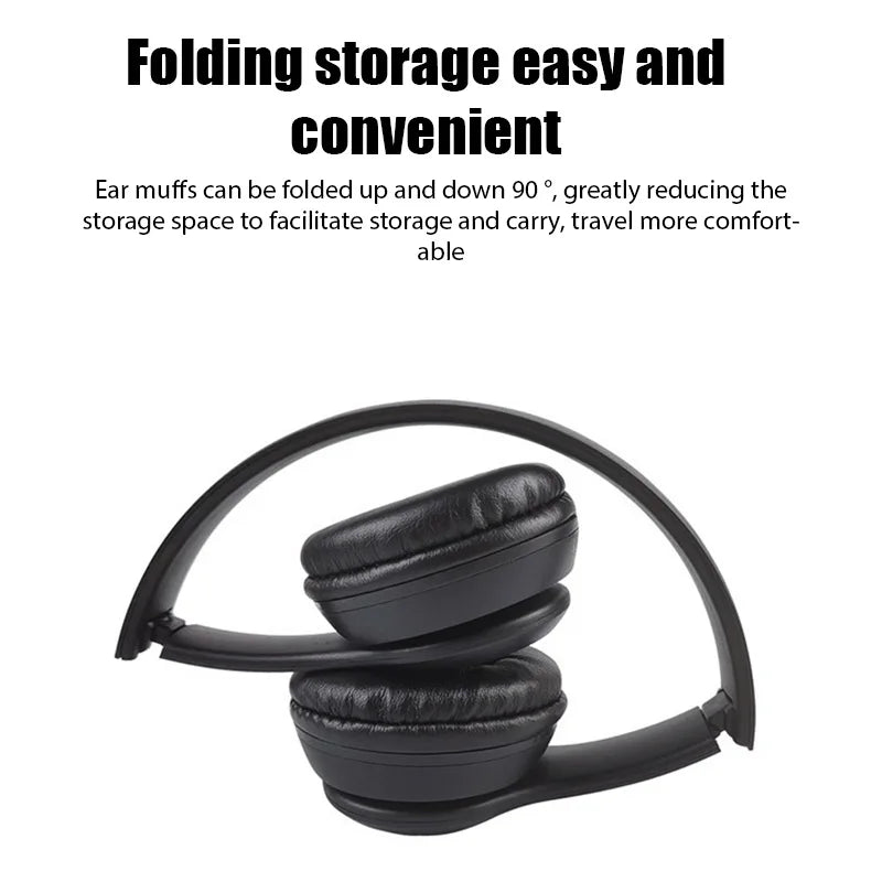 PERCIRON 5.0 Wireless Sports Game Bluetooth Headset Folding Series