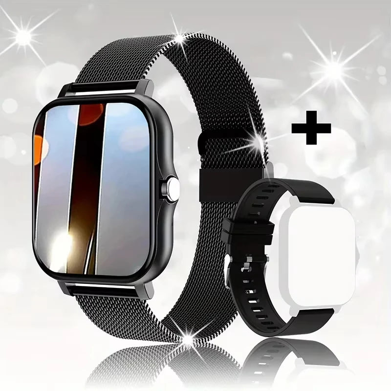 LAXASFIT Heart Rate Monitor Sports Fitness Smart Watch for Men Women