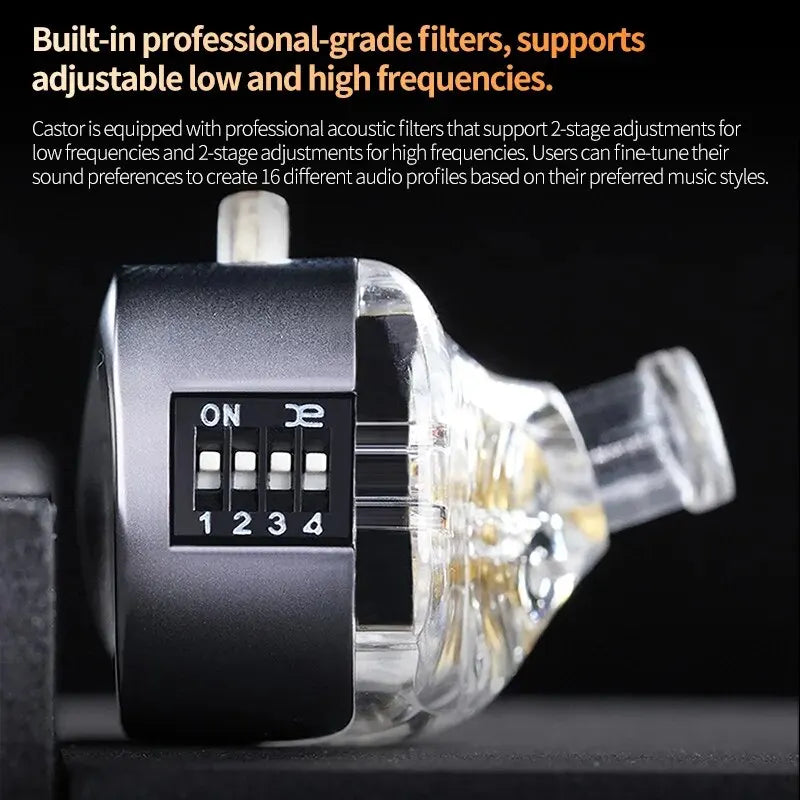 KZ Castor In Ear HiFi 2DD Dynamic High-end Tuneable Balanced  Earphones