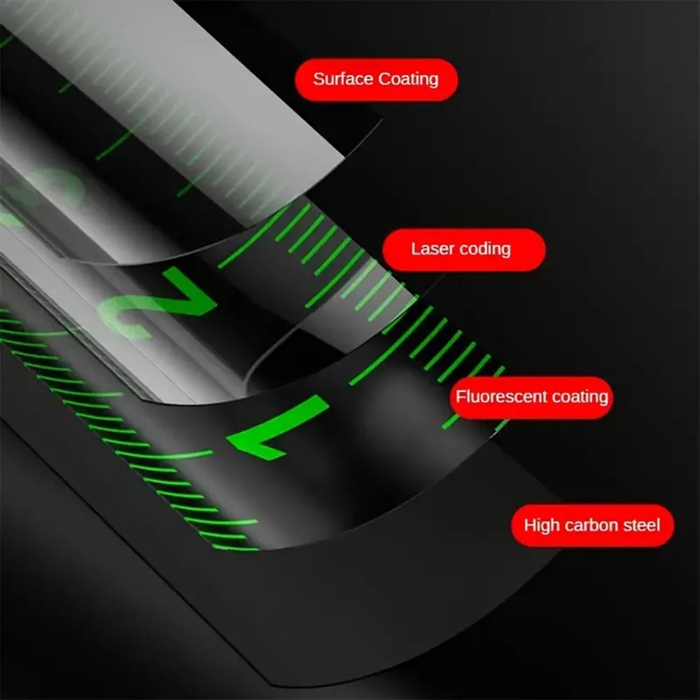 Precision Fluorescent Measure Tape Waterproof And Wear-Resistant Multipurpose