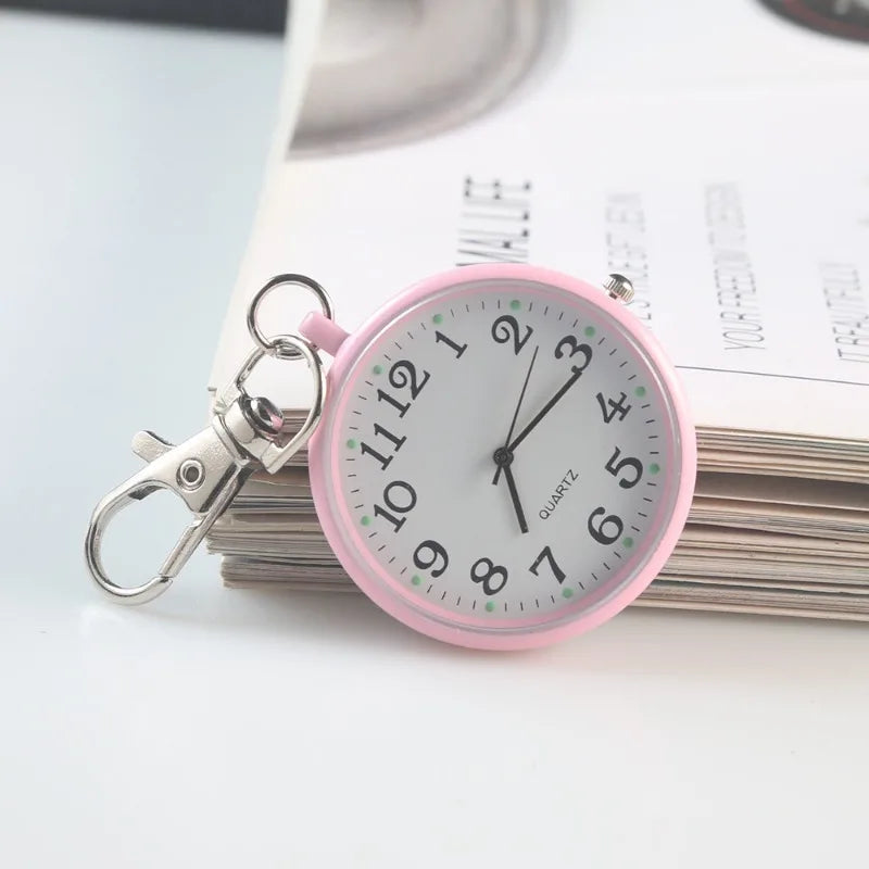 New Tiny Cute Pocket Watch with Keyring Men Women