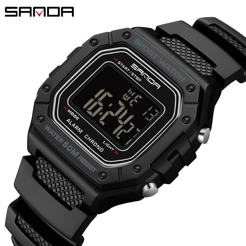 SANDA Men Military Water Resistant Sport Watches
