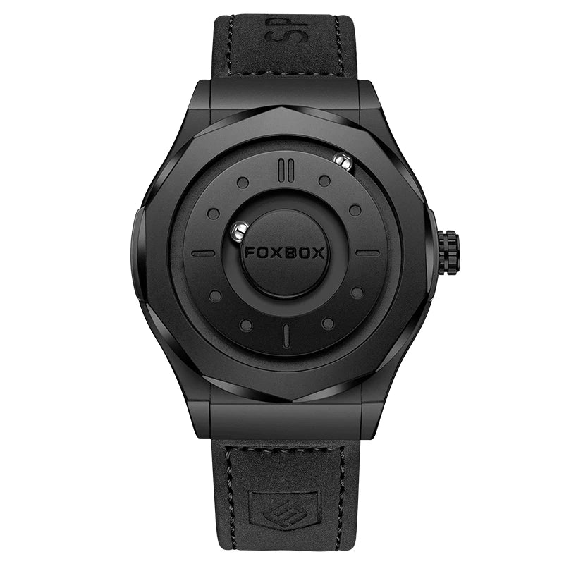 FOXBOX  Magnetic Force Pointer Watch for Men waterproof