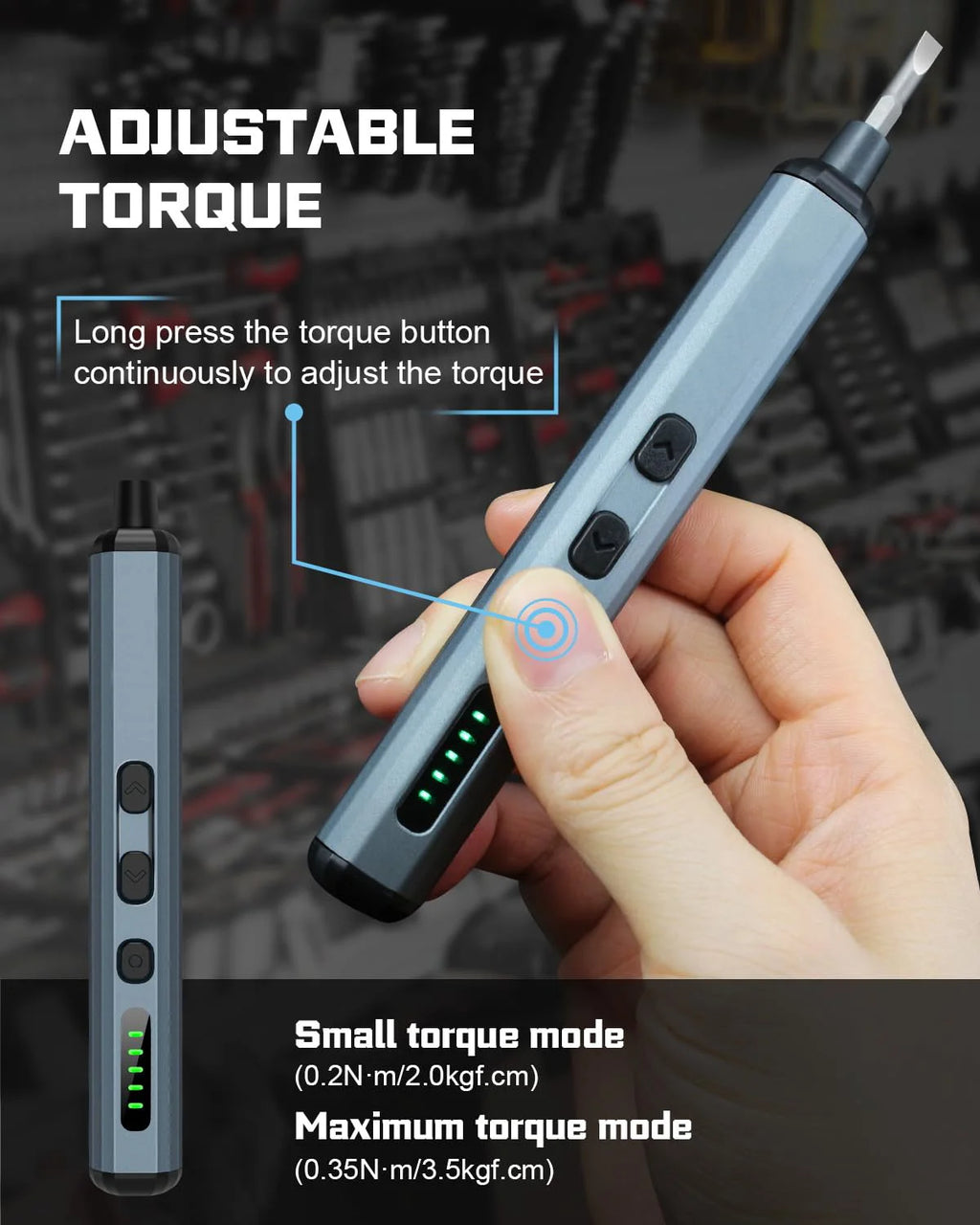 Precision Electric Screwdriver Set with 64 Magnetic Bits 5 Torque Adjustable Mini Power Tool for iPhone Watch Camera Laptop PC