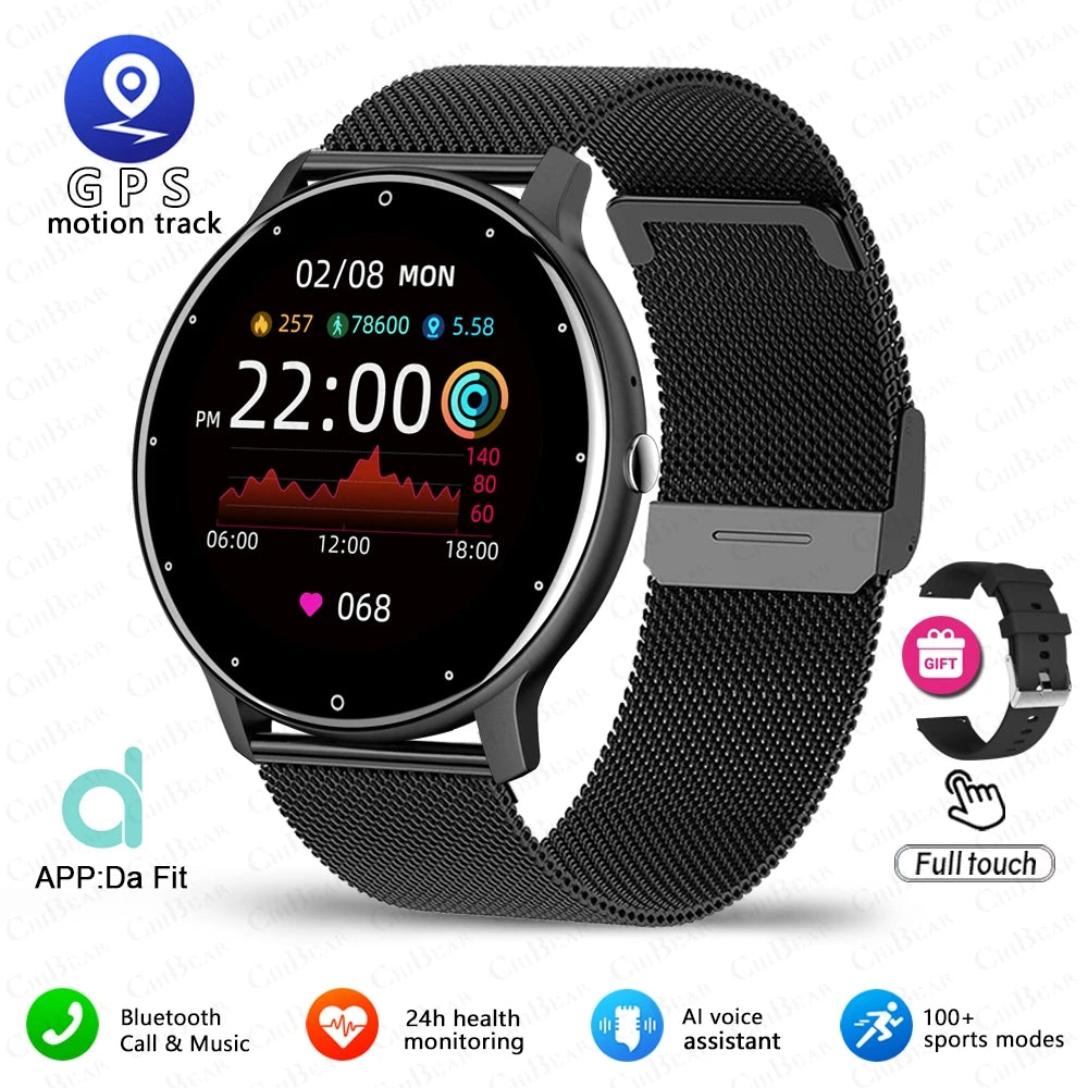 Men Women Sports Fitness Ultra Light Smartwatch Heart Rate