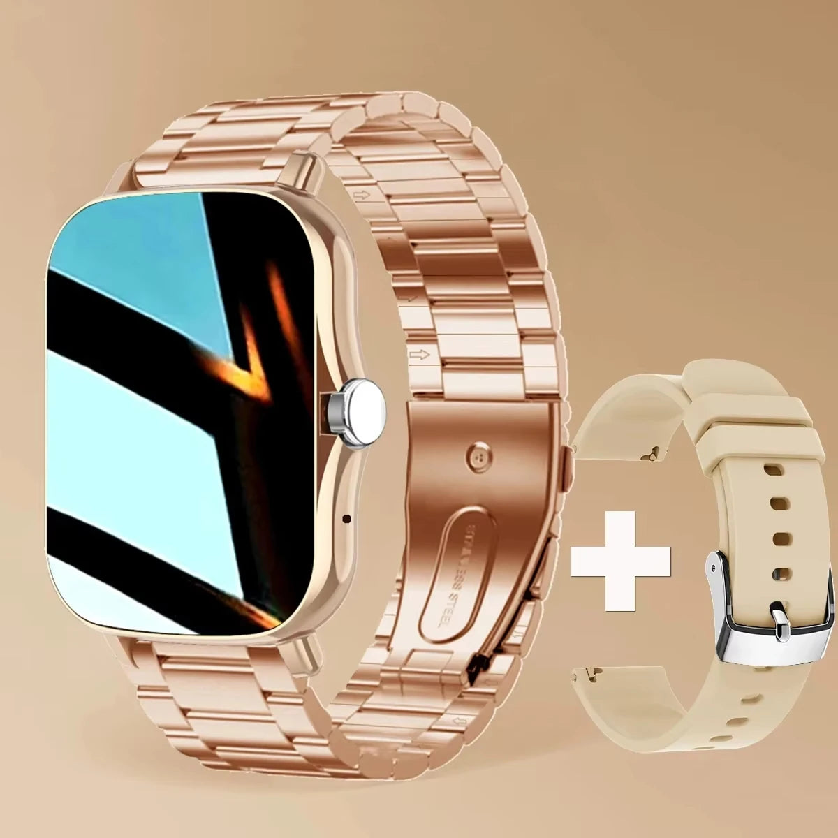 LAXASFIT Heart Rate Monitor Sports Fitness Smart Watch for Men Women