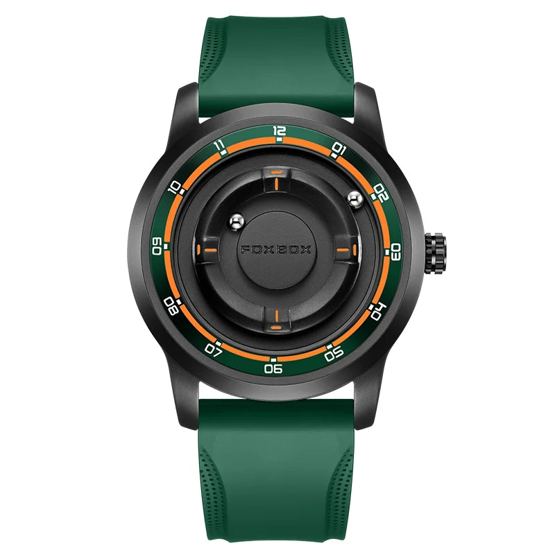FOXBOX Military Magnetic Luxury Fashion Watch Men Waterproof