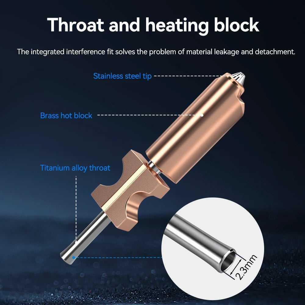 Upgrades Flashforge AD5X Nozzle Kit Flash Cast AD5X Original Nozzle Component Stainless Steel 0.4mm For 3D Printer Accessories