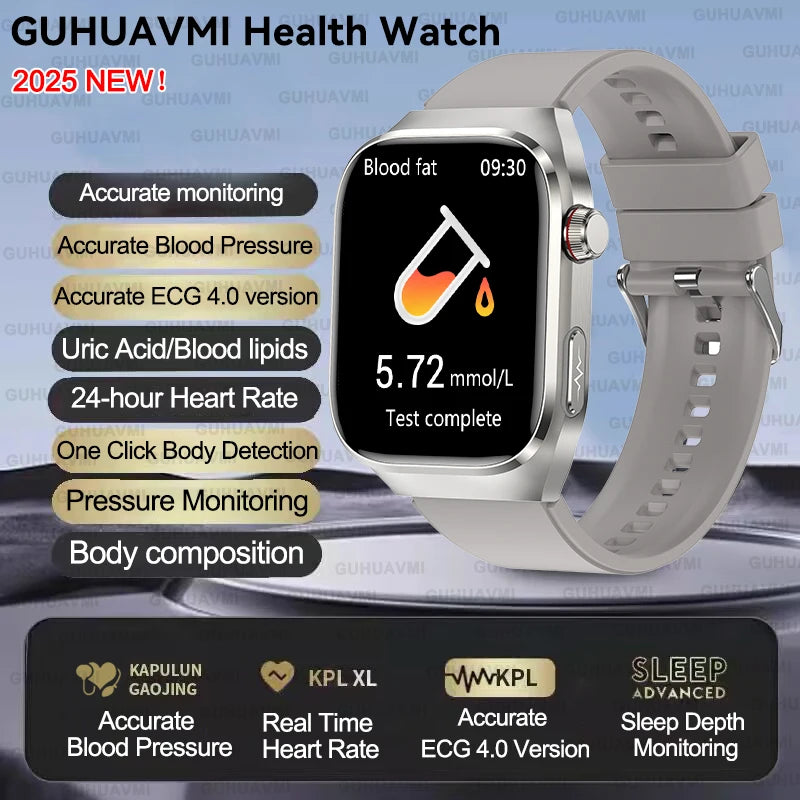 Xiaomi Five organ examination Smart Watch Men Women ECG+PPG Uric Acid Blood Fat