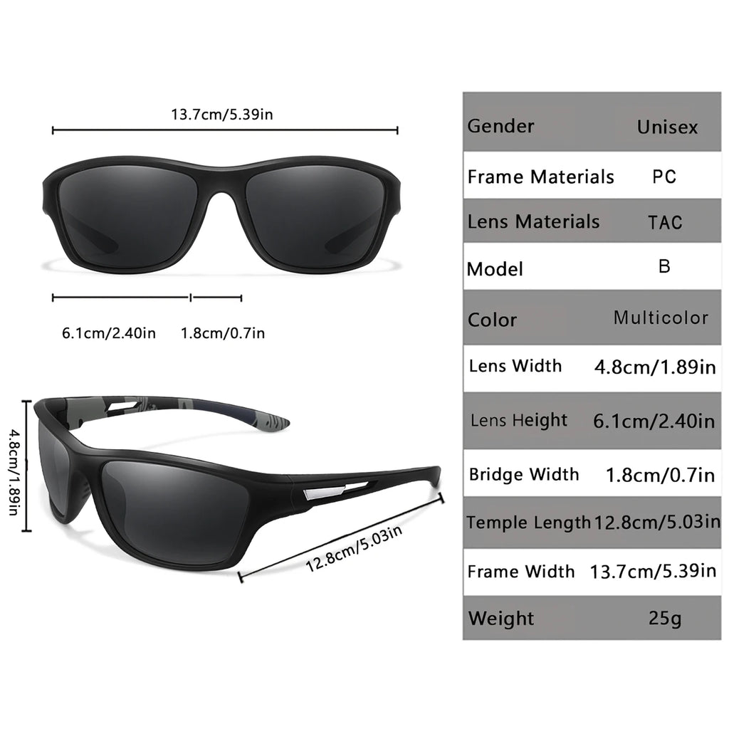 Polarized Sunglasses Cycling Driving Hiking Anti-glare UV400 for Men Women