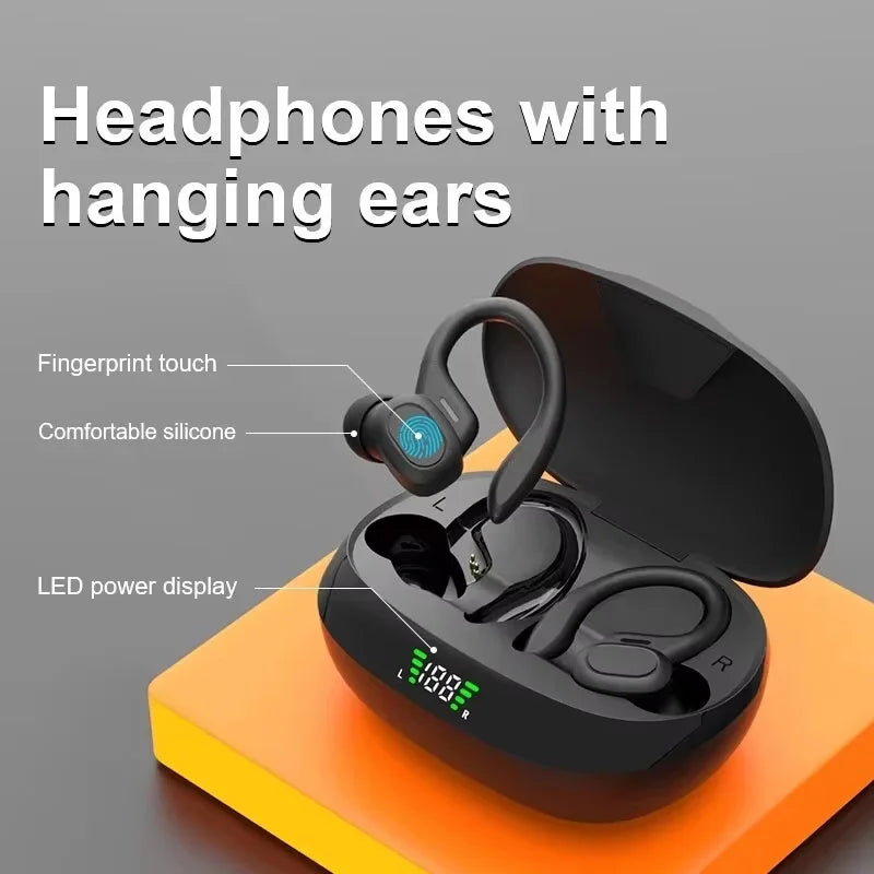 SJUJ Wireless Ear hook Sports HIFI Stereo Waterproof Earbuds With Mic