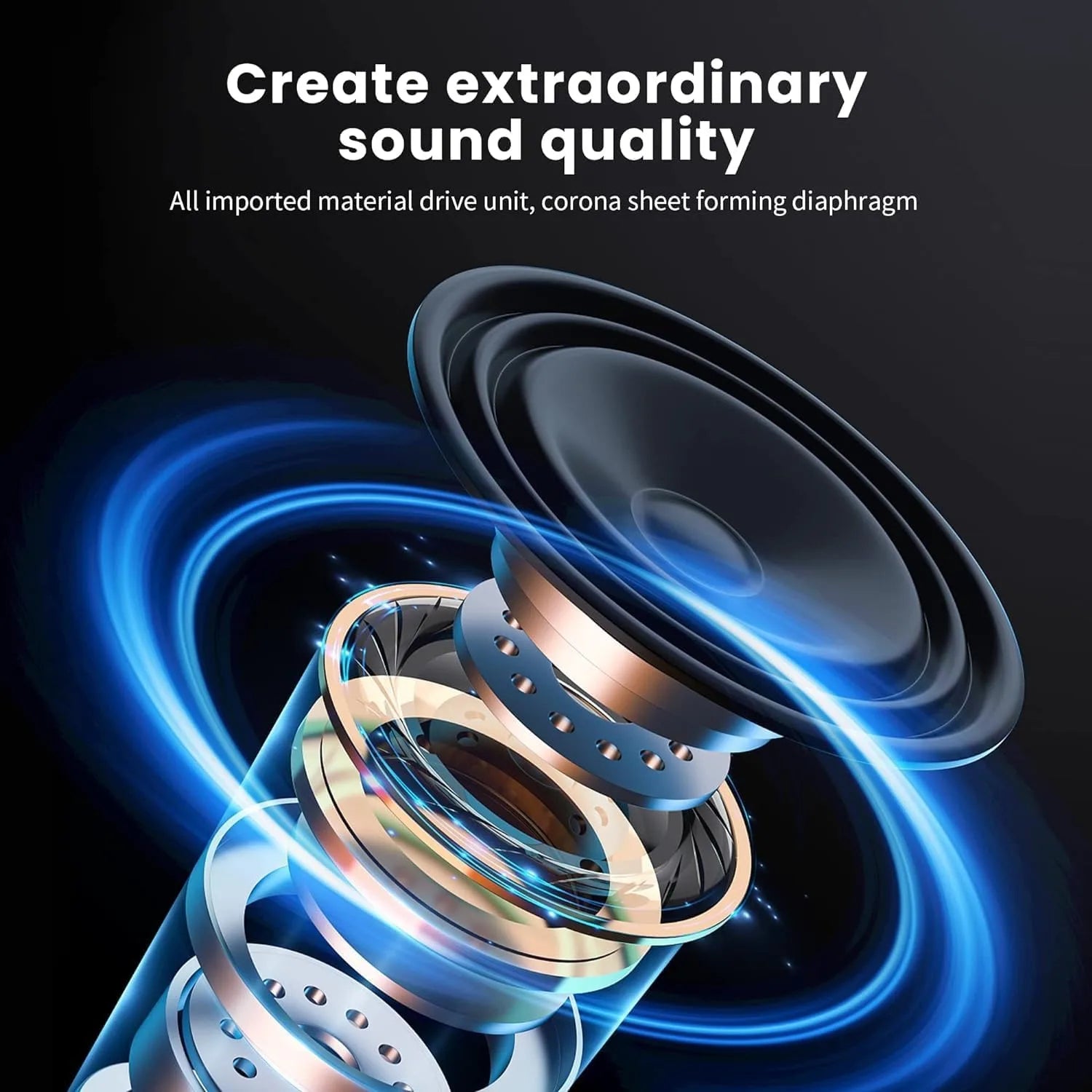 HIFI Stereo Headsets Sport Gamers with Wireless Bluetooth 5.3 and HD Mic