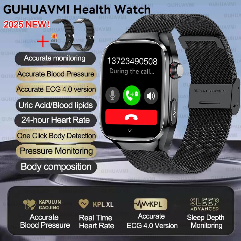 Xiaomi Five organ examination Smart Watch Men Women ECG+PPG Uric Acid Blood Fat