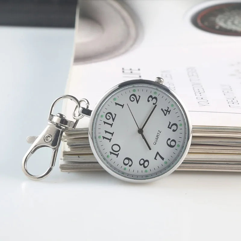New Tiny Cute Pocket Watch with Keyring Men Women