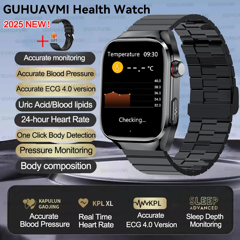 Xiaomi Five organ examination Smart Watch Men Women ECG+PPG Uric Acid Blood Fat