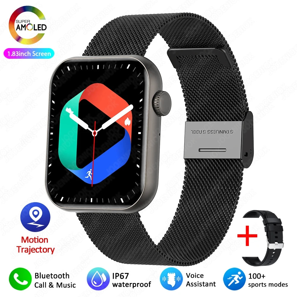 Jooeniok Men's Smartwatch 100+ Sports Mode Health Monitoring