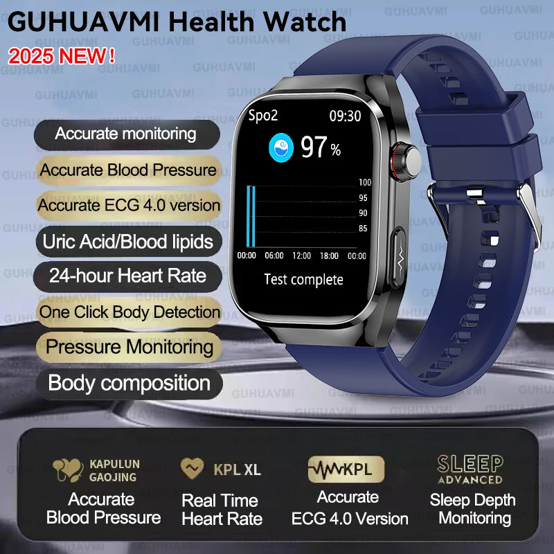 Xiaomi Five organ examination Smart Watch Men Women ECG+PPG Uric Acid Blood Fat