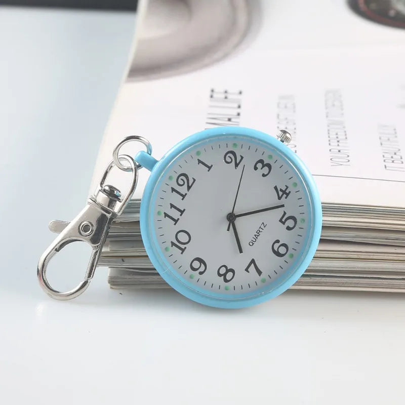 New Tiny Cute Pocket Watch with Keyring Men Women