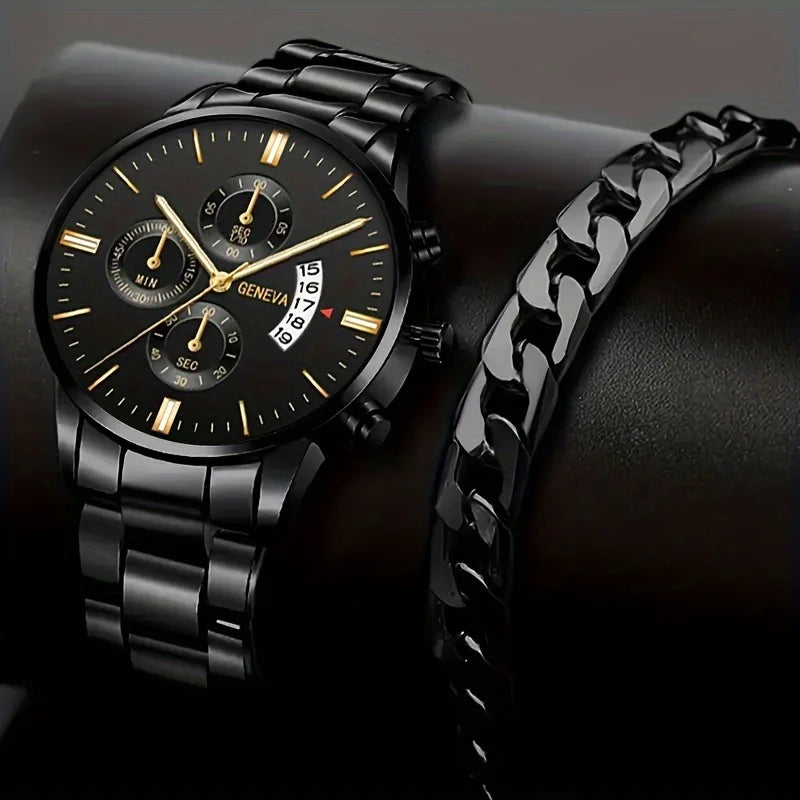 Luxury Men Fashion Stainless Steel Watch