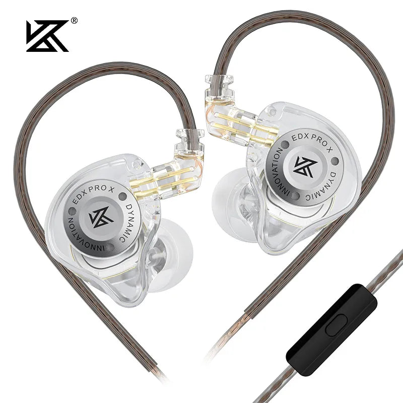 KZ EDX PRO X In Ear Dynamic Drive  HIFI Bass Music Earbud Sport Noise Cancelling Earphone