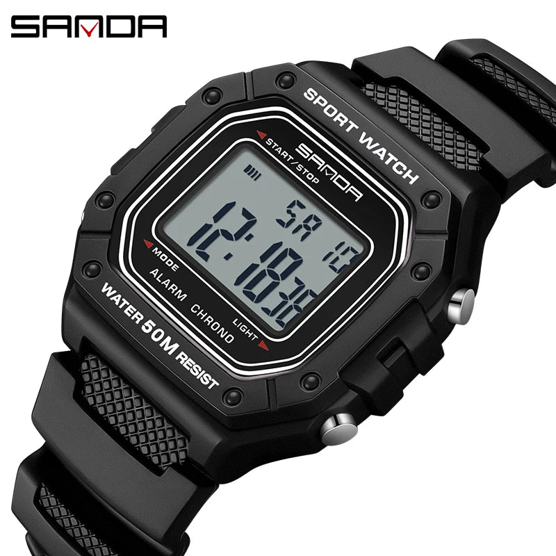SANDA Men Military Water Resistant Sport Watches
