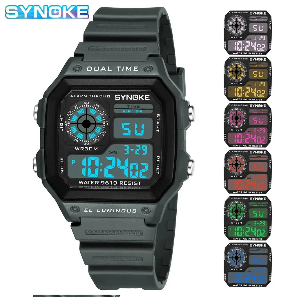 SYNOKE Digital  Men and Women Sport Watch