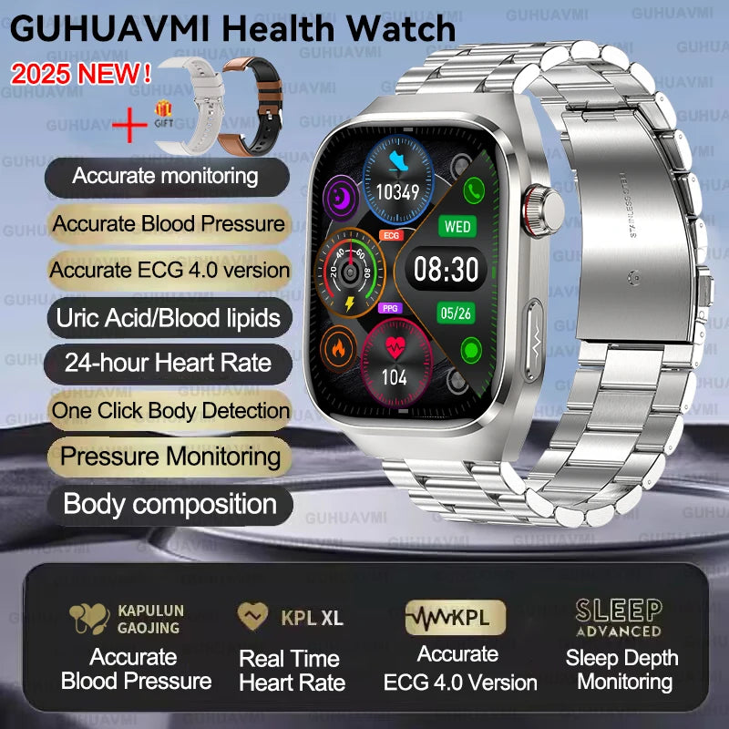 Xiaomi Five organ examination Smart Watch Men Women ECG+PPG Uric Acid Blood Fat
