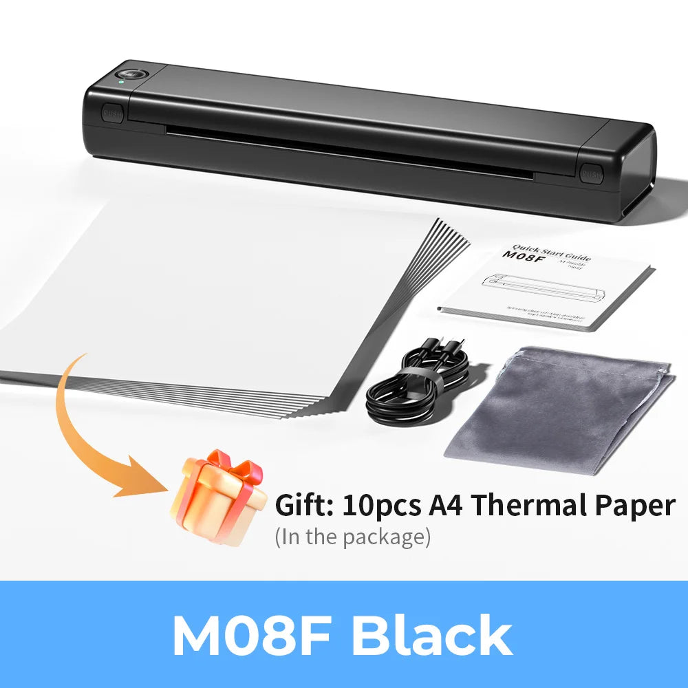Phomemo  A4 Paper Portable Thermal  Bluetooth Mobile Printer Compatible with Android & iOS Phone & Laptop