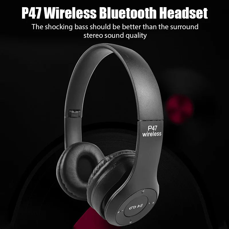 PERCIRON 5.0 Wireless Sports Game Bluetooth Headset Folding Series